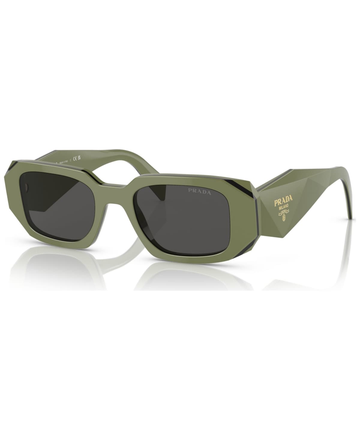 Prada SPR17W 13N-5S0 PR 17WS Sunglasses Green 145mm Women