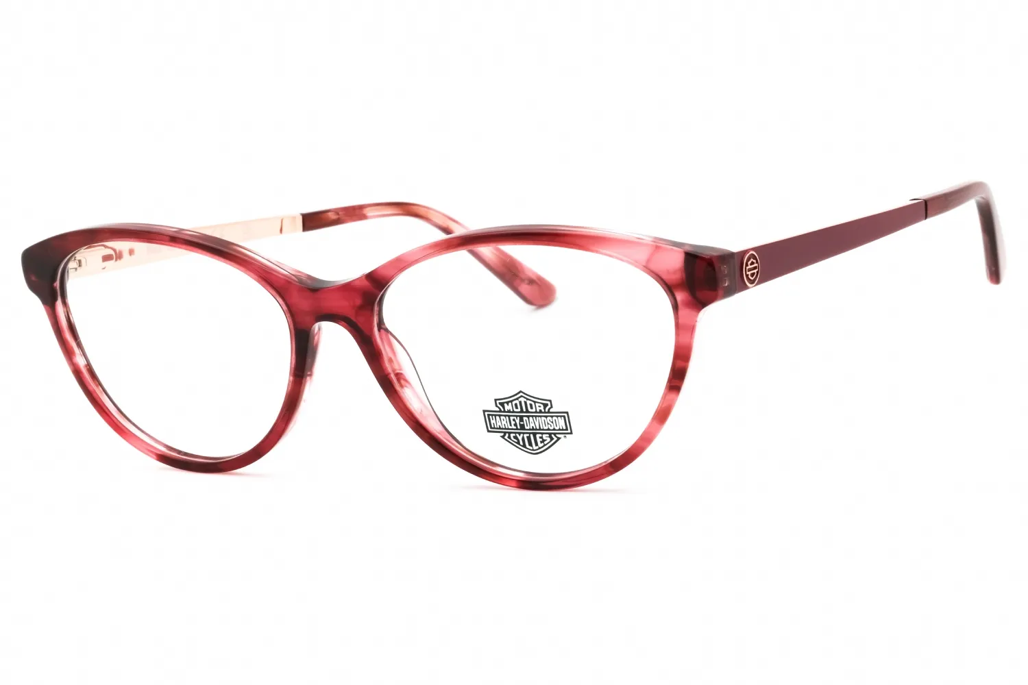 Harley Davidson HD0570 069 Eyeglasses Shiny Bordeaux 53mm Women