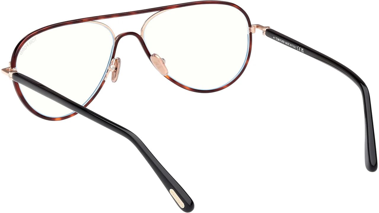 Tom Ford FT5897B 53 Eyeglasses Blonde Havana 57mm Women 3