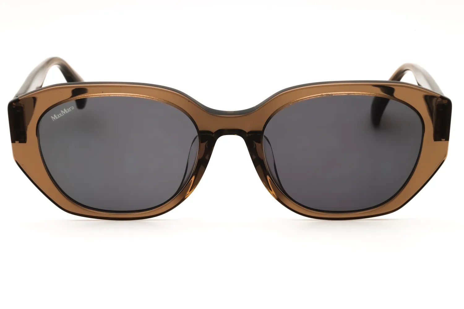 Max Mara MM0156-K 69A Sunglasses Shiny Dark Brown 54mm Women 2