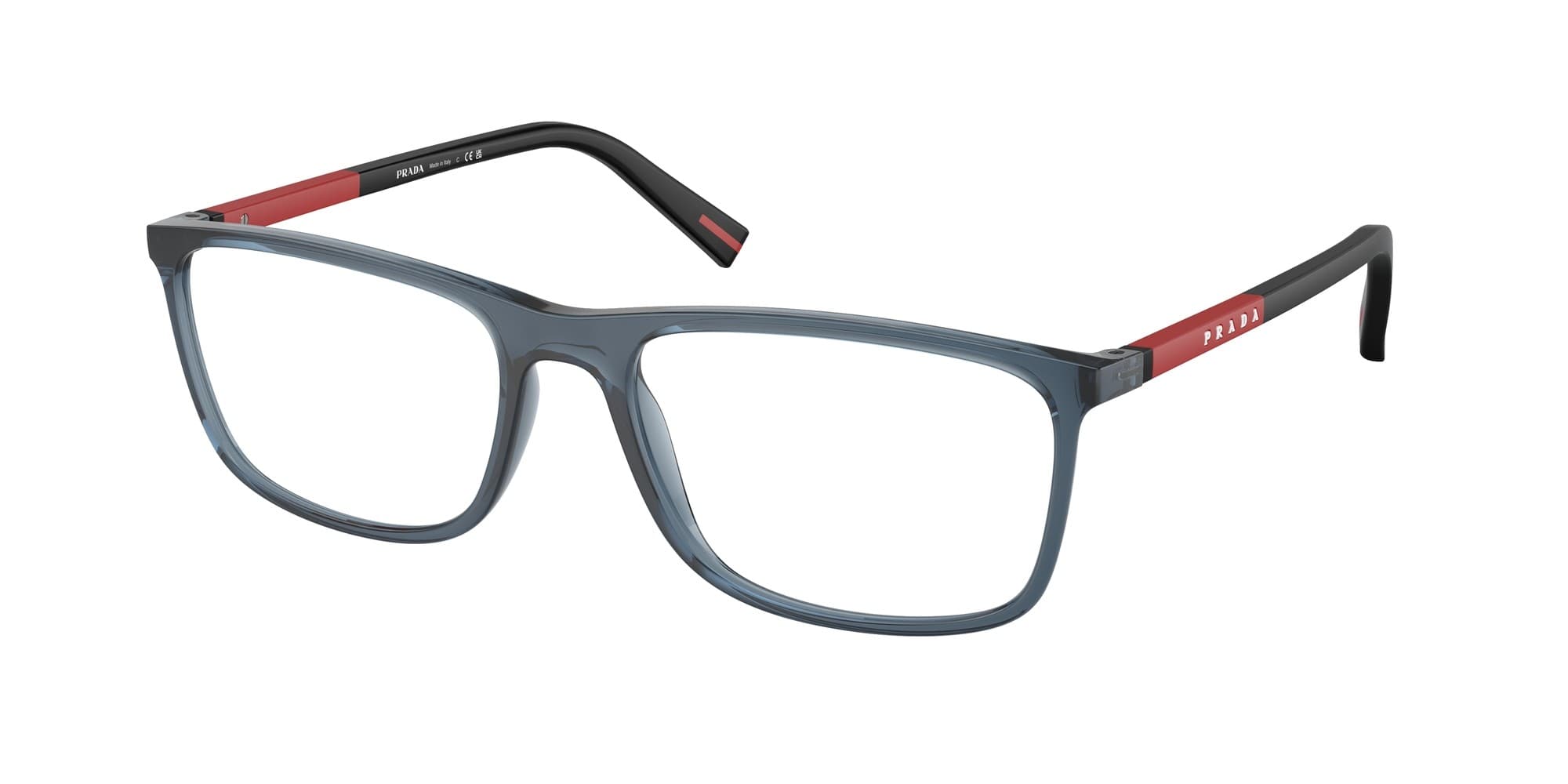 Prada VPRA51 1AB-1O1 Eyeglasses Blue 55mm Unisex