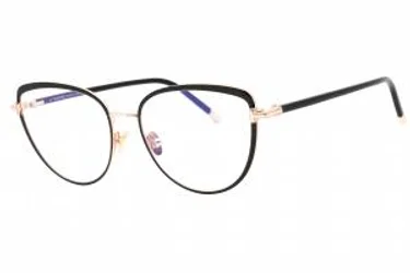Tom Ford FT5741-B 001 Eyeglasses Shiny Black 55mm