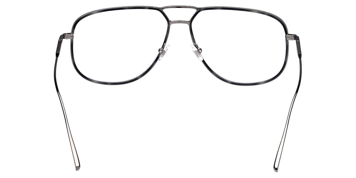 OMEGA OM5027 008 Eyeglasses Shiny Gunmetal 59mm Men 4