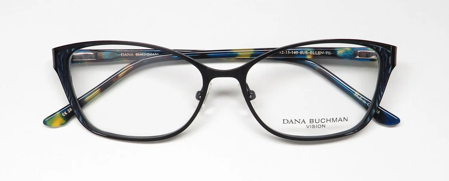 Dana Buchman Sue Ellen te Eyeglasses Teal 52mm 2