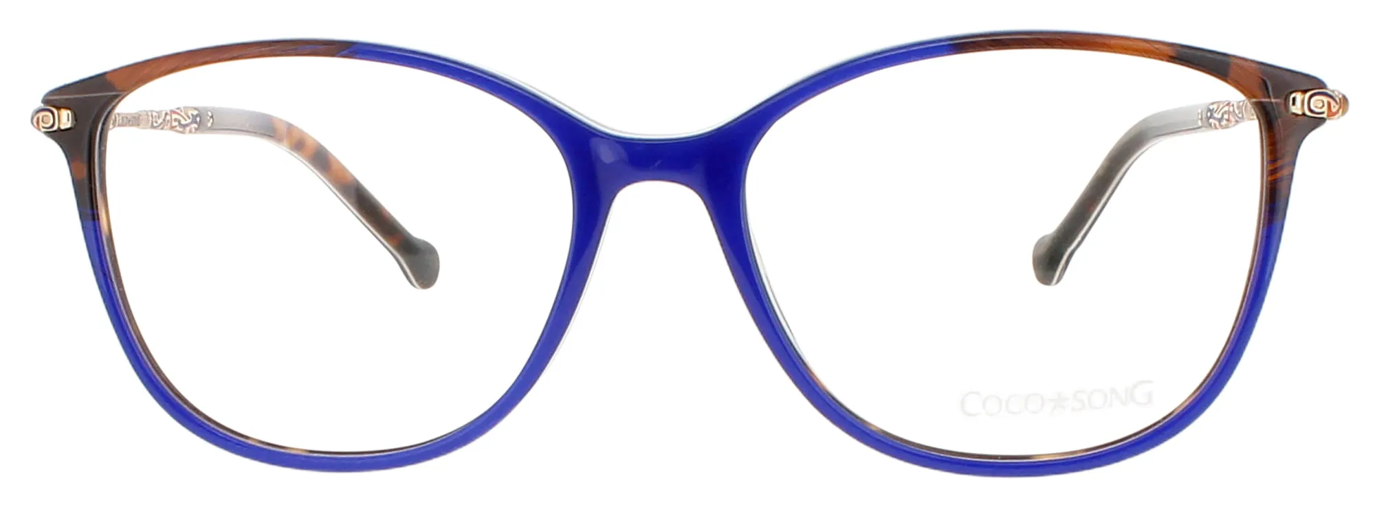 Coco Song MONA ROCK C02 Eyeglasses Blue Brown 53mm Women 2
