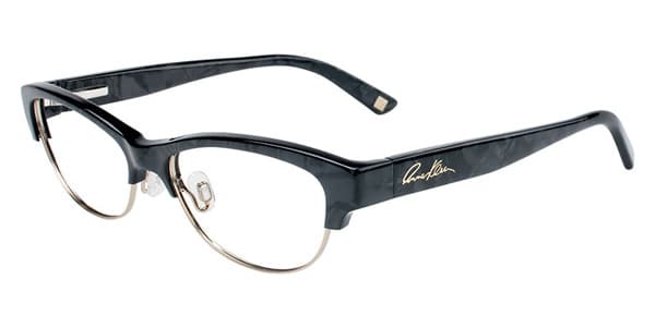 Anne Klein AK 5008 001 MARBLE Eyeglasses Black 52mm Women