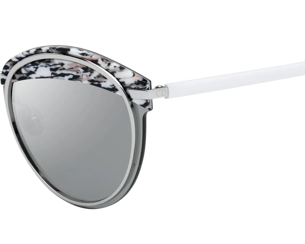 Christian Dior Offset 1 W6Q0T Sunglasses Silver/white 62mm Women 3