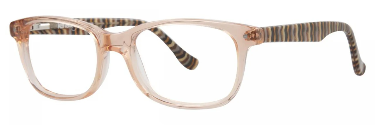 Kensie Stripes Eyeglasses Peach 45mm Women