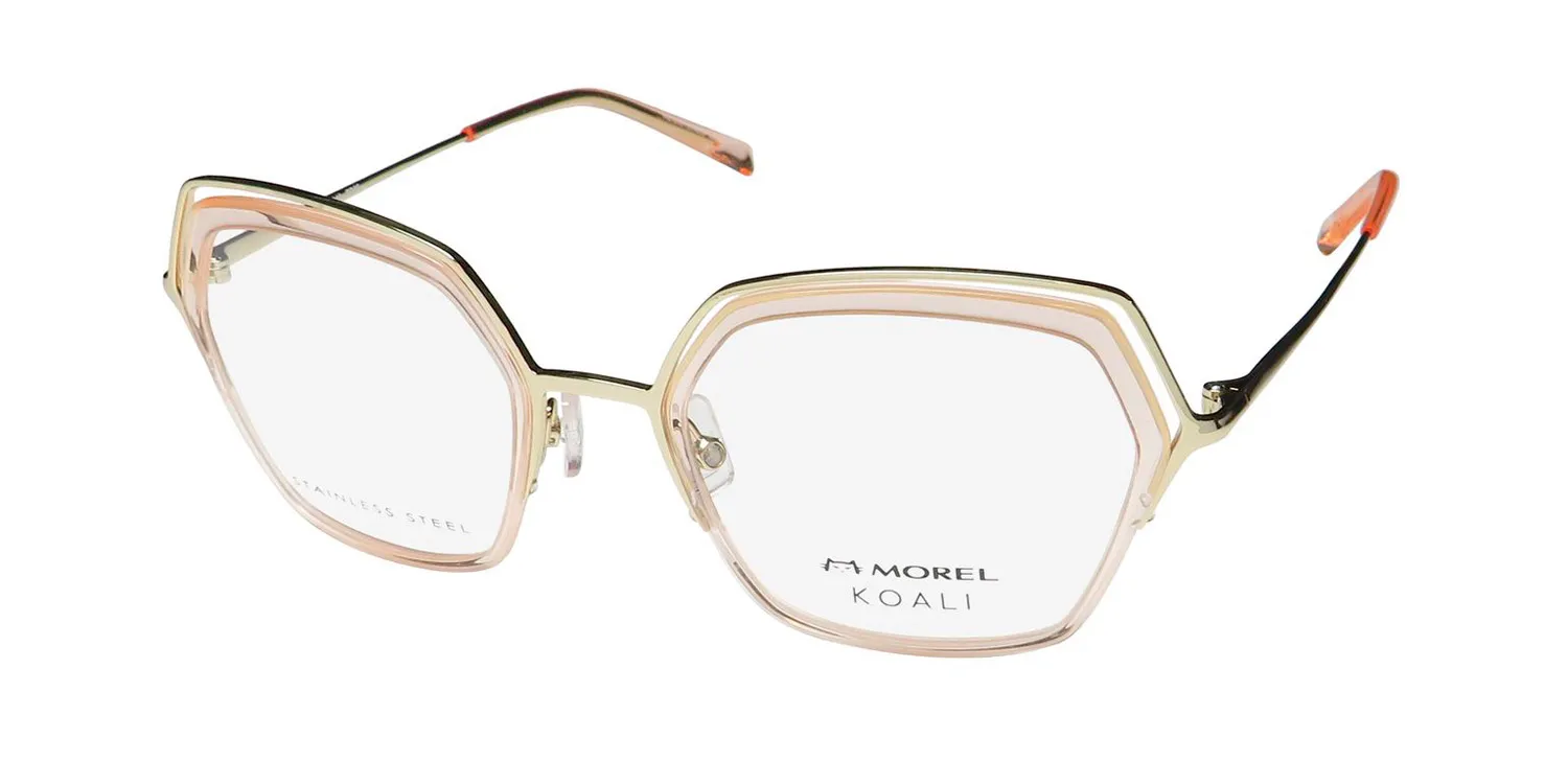 Morel Koali 20081k pd05 Eyeglasses Crystal Peach 50mm
