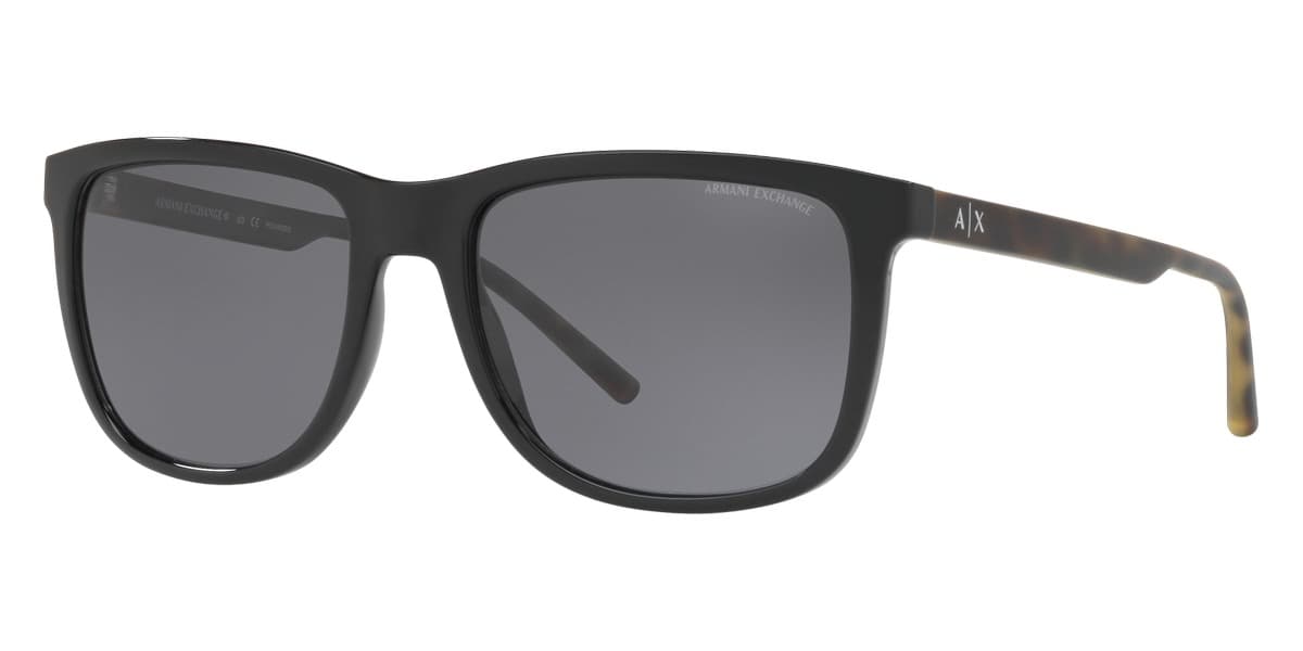 Armani Exchange AX4070S 815881 Sunglasses Black Tortoise 57mm Men