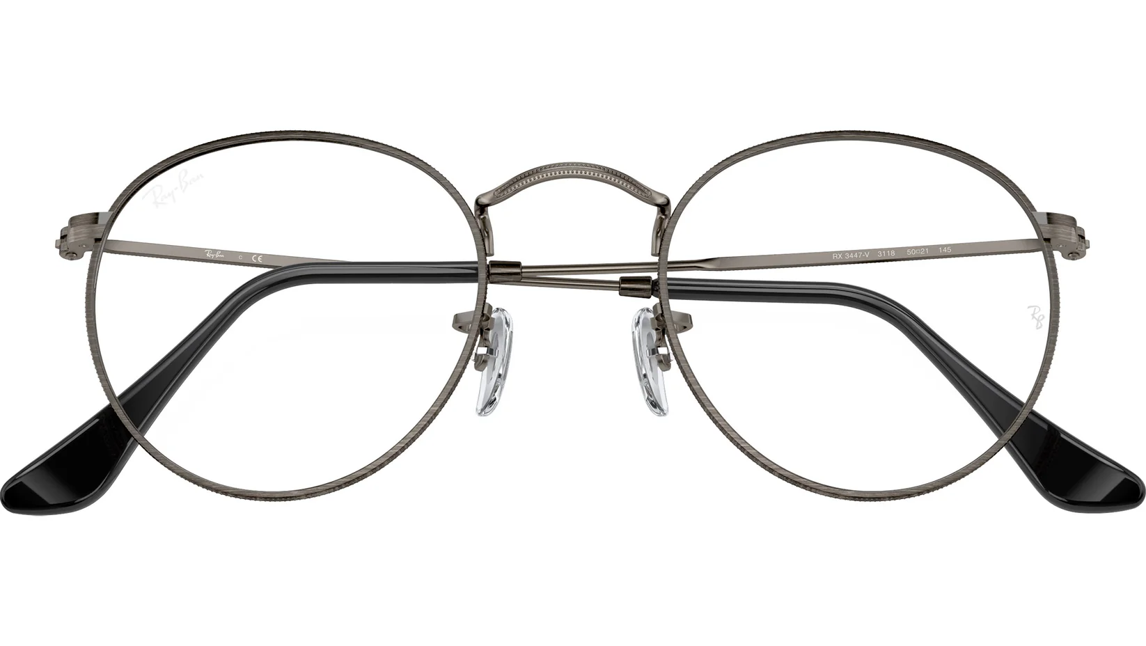 Ray-Ban RB3447V ROUND METAL 3118 Eyeglasses Black 47mm Unisex 4
