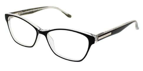 BCBGMAXAZRIA ISADORA BLACK LAMINATE Eyeglasses Black 54mm Women