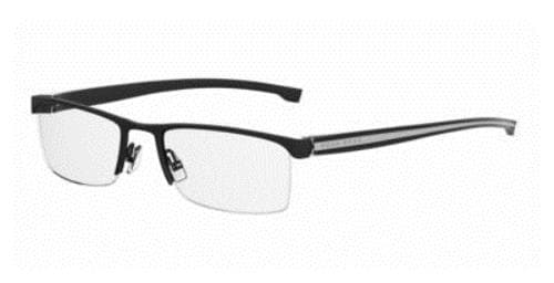 HUGO BOSS 0878 QUS Eyeglasses Black 55mm Men