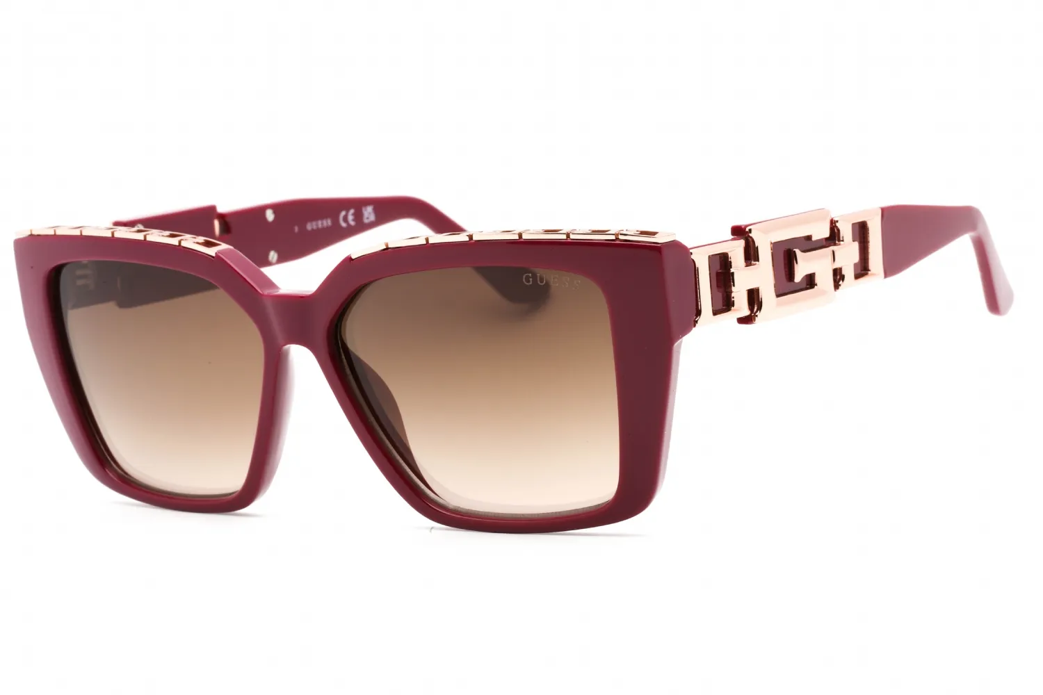 Guess GU7915 69G Sunglasses Shiny Bordeaux 55mm Women