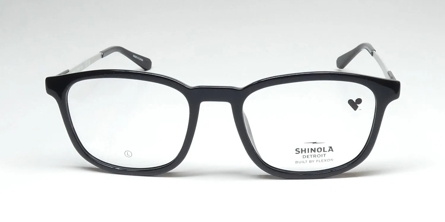 Flexon Shinola 37002 001 Eyeglasses Black 52mm Unisex 3