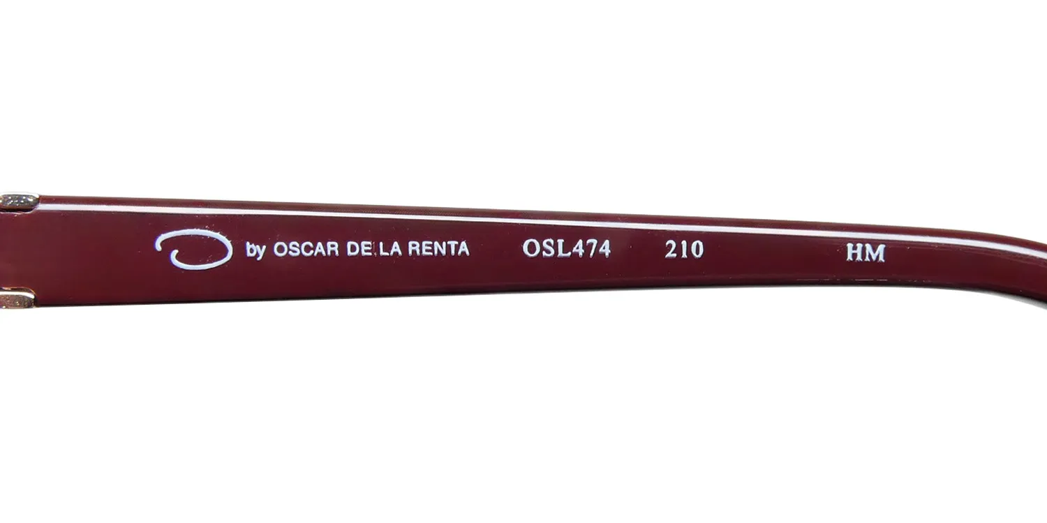 Oscar de la Renta Osl 474 210 Eyeglasses Burgundy Gradient 53mm 7