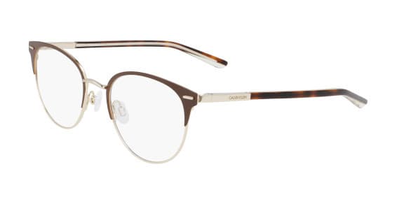 Calvin Klein CK21303 200 Eyeglasses Satin Brown 49mm Women