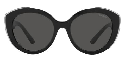 Prada SPR01Y 09V-5S0 PR 16XSF Asian Fit Sunglasses Black 140mm Women 2