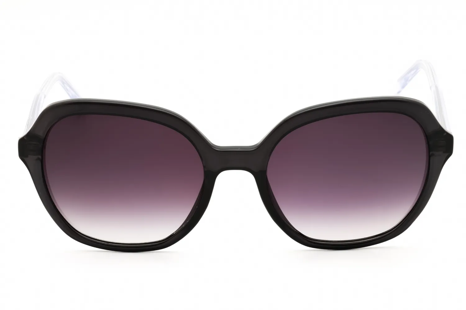 Nine West NW671S 010 Sunglasses Crystal Smoke 55mm Women 2