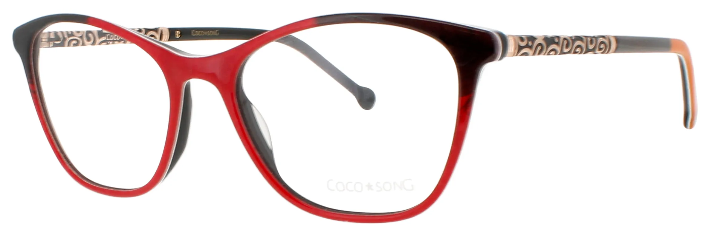 Coco Song ROBOT LOVE C04 Eyeglasses Black Brown 53mm Women