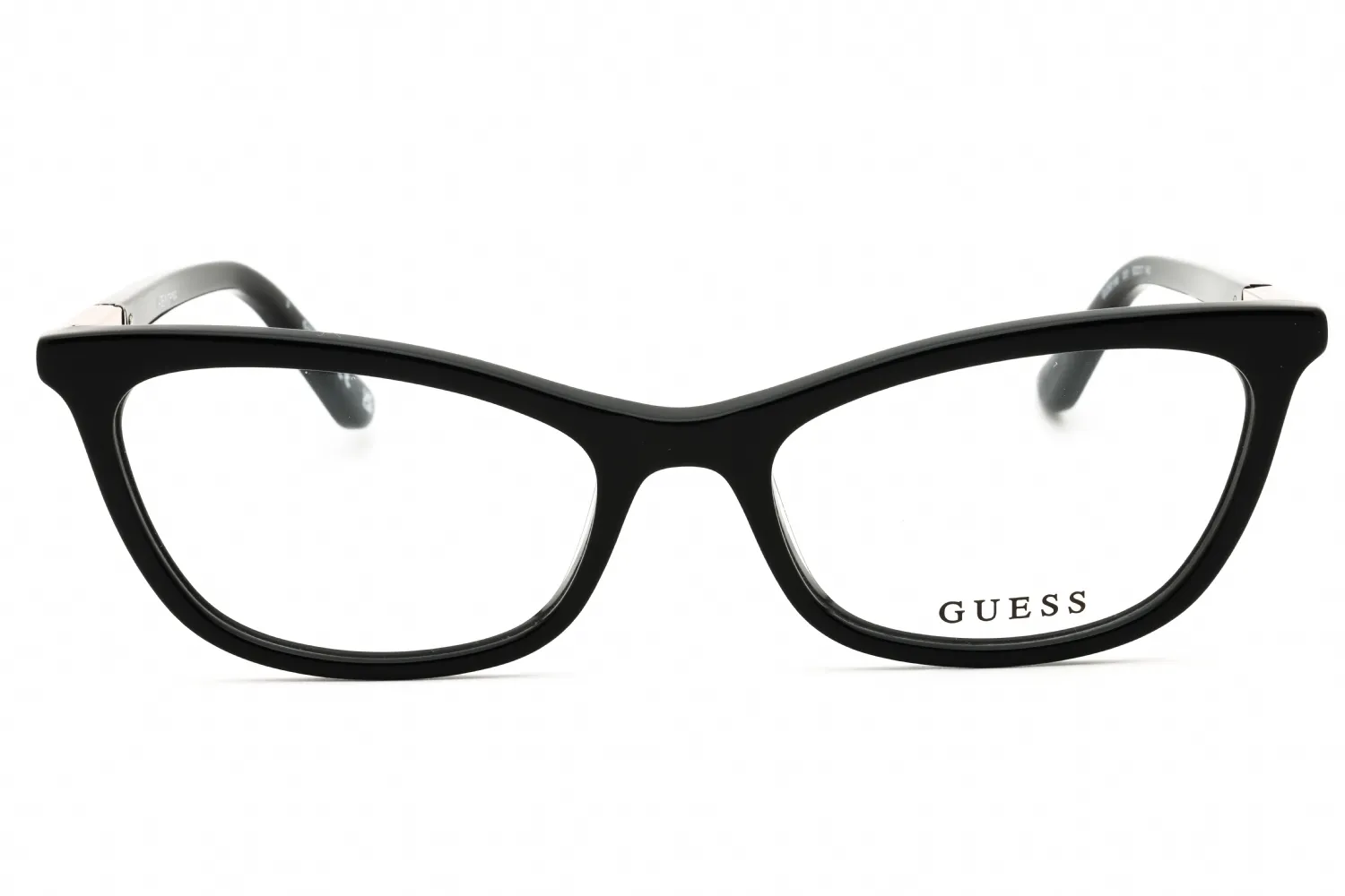 Guess GU50198 001 Eyeglasses Shiny Black 52mm Women 2