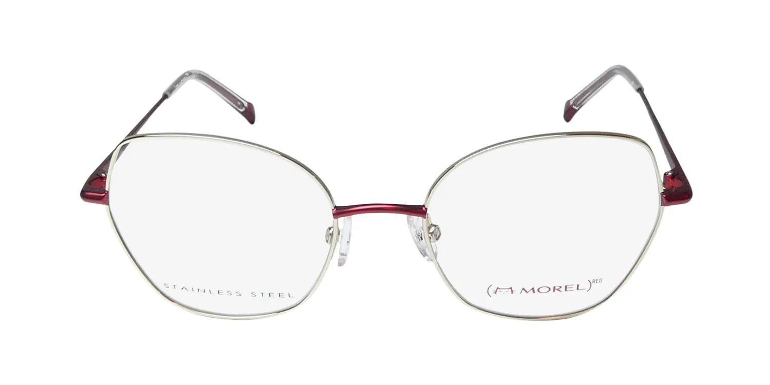 Morel Red Serena 90017c dr10 Eyeglasses Silver 49mm 3