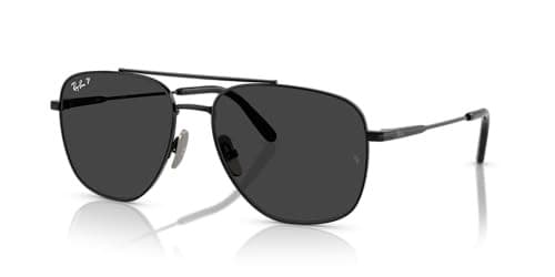 Ray-Ban RB8097 WILLIAM TITANIUM 926748 Sunglasses Black 59mm Women
