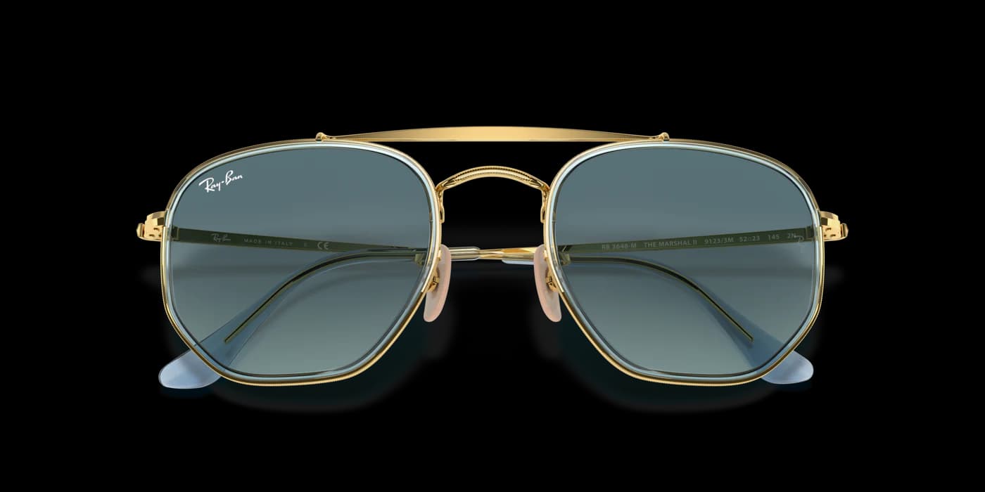 Ray-Ban RB3648-M THE MARSHAL II 9123/3M Sunglasses Gold 52mm Unisex 4