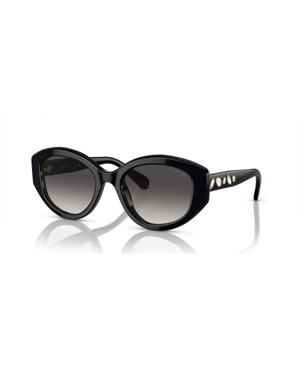 Swarovski SK6005 10018G Sunglasses Black 140mm Women