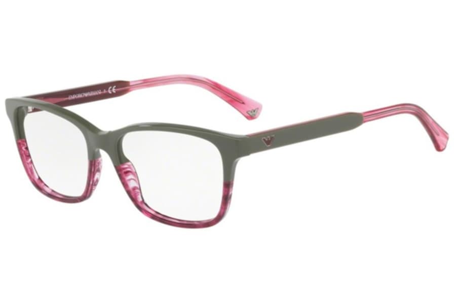 Emporio Armani EA 3121 5569 Eyeglasses Striped Pink 54mm Women
