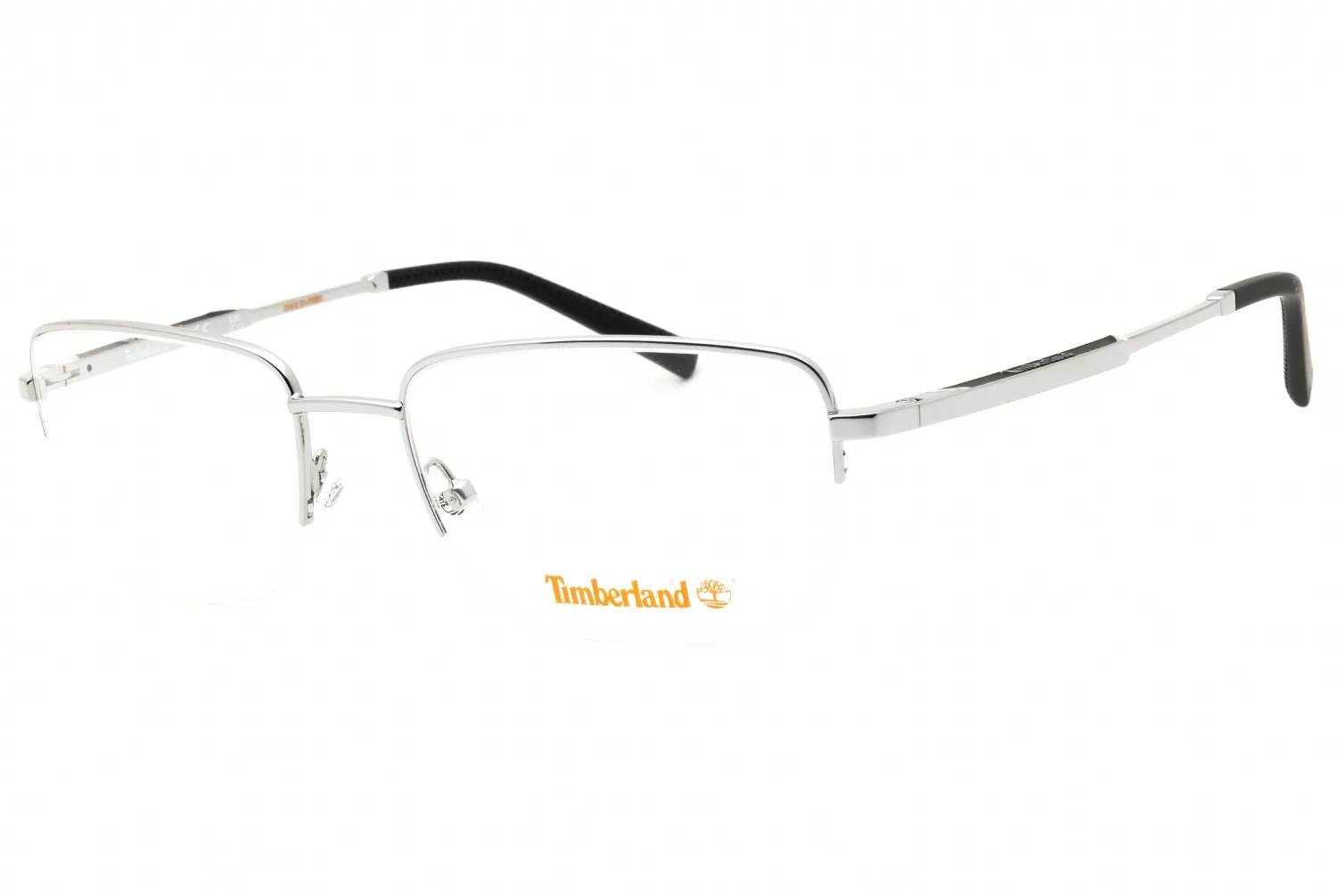 Timberland TB50006 010 Eyeglasses Shiny Light Nickeltin 58mm Men