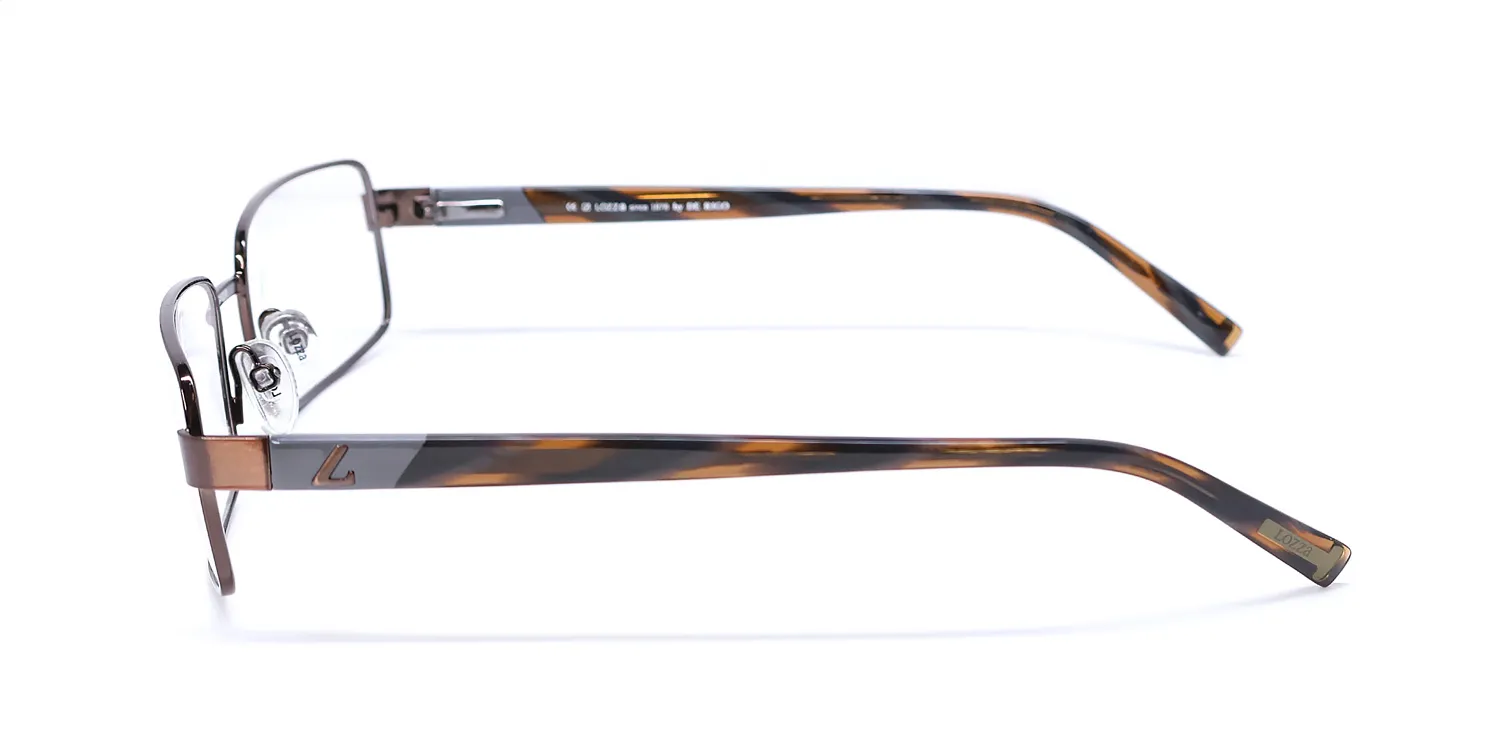 Lozza Vl2061 Gothic 0k05 Eyeglasses Brown 54mm 4