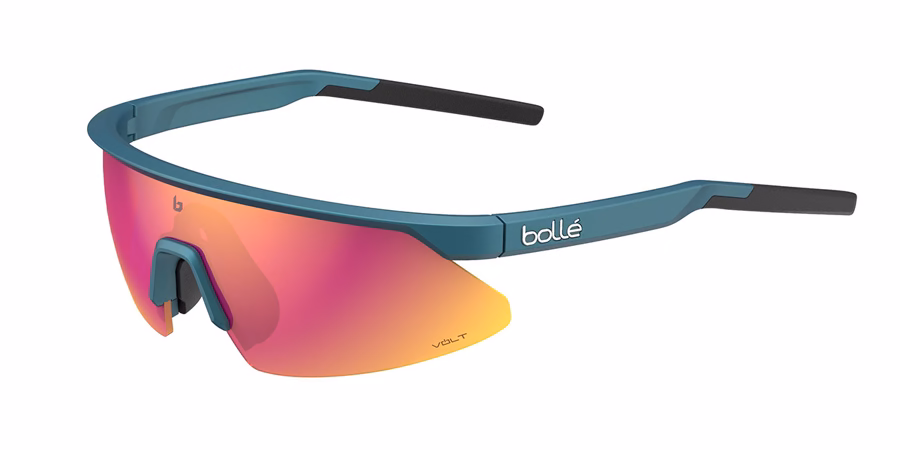 Bolle MICRO EDGE BS032008 Sunglasses Creator Teal Metallic 58mm Men
