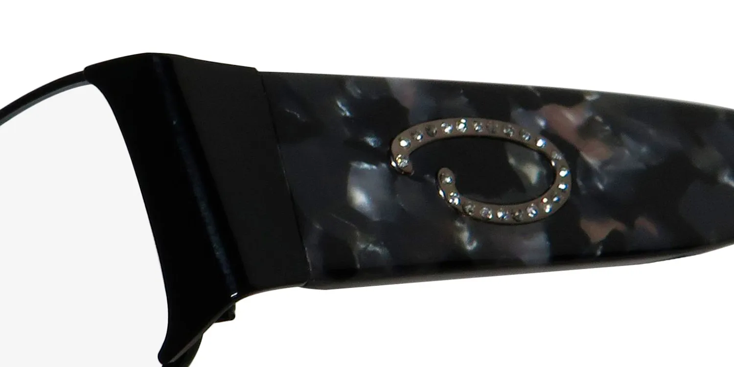 Oscar de la Renta Osl 332 001 Eyeglasses Shiny Black 51mm 6