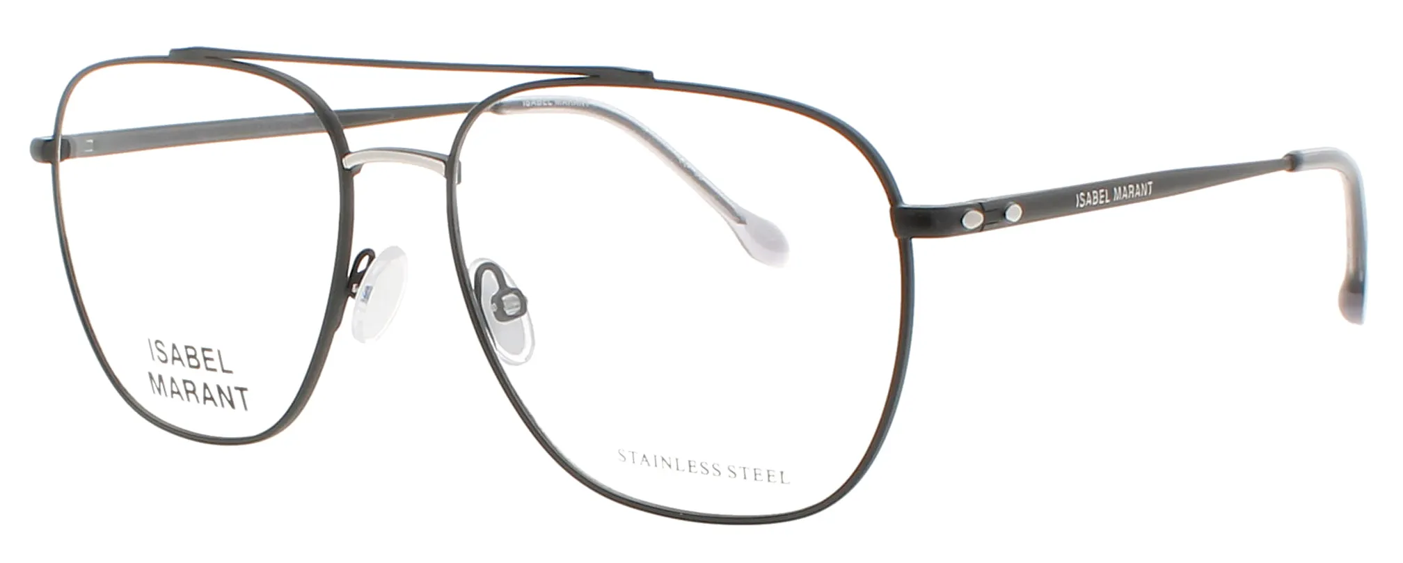 Isabel Marant IM 0028 0BSC Eyeglasses Black Silver 56mm Women
