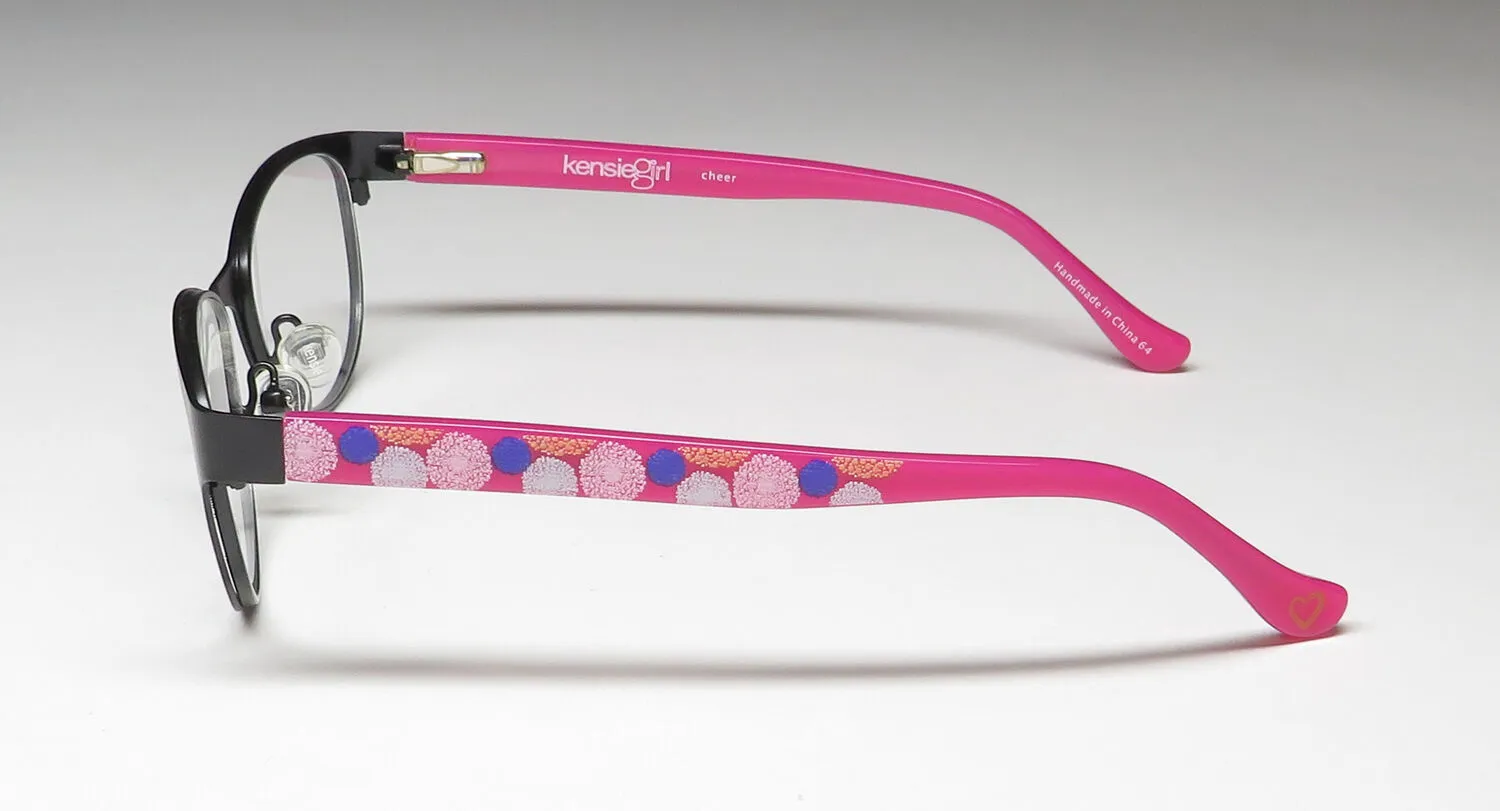 Kensie Cheer bk Eyeglasses Black 48mm 4