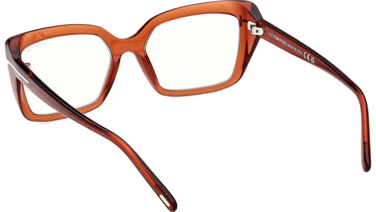 Tom Ford FT5991F-B 048 Eyeglasses Shiny Dark Brown 56mm Women 3