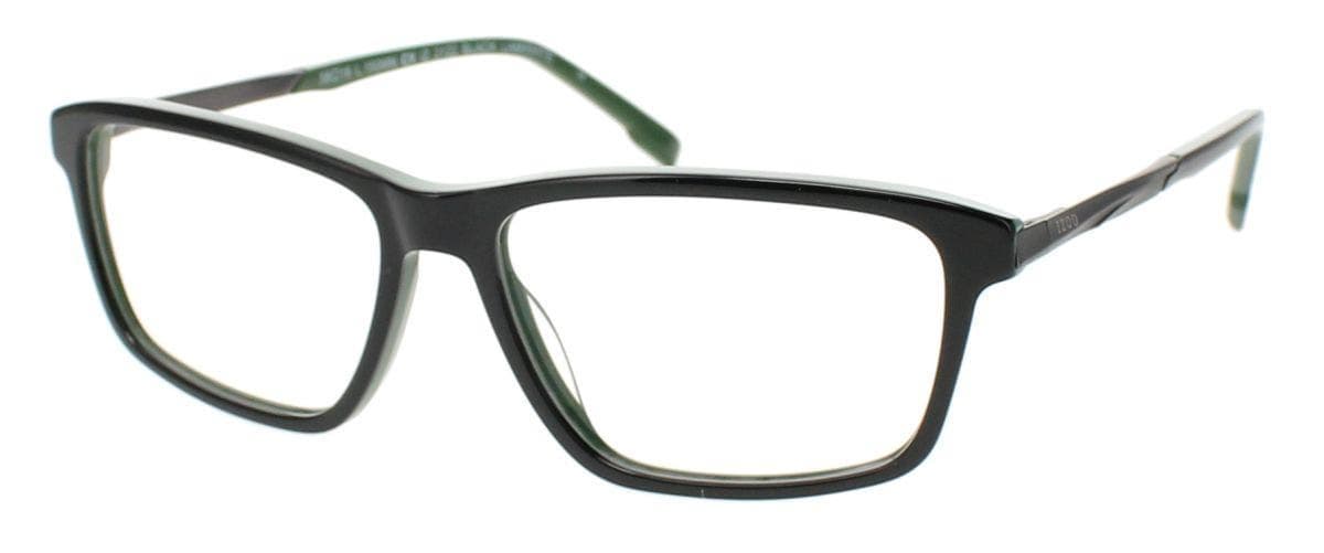IZOD IZ2122 Eyeglasses Black Laminate 58mm Men