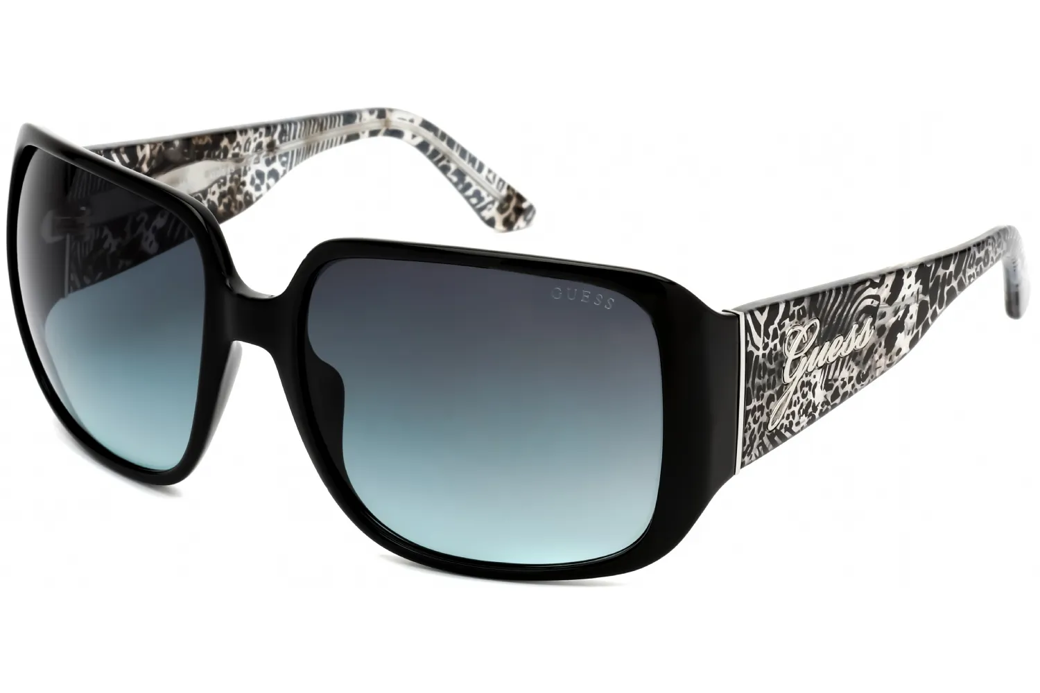 Guess GU7682 01B Sunglasses Shiny Black 62mm Women