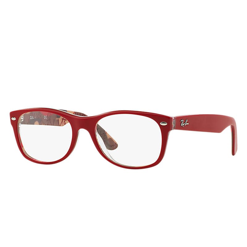 Ray-Ban RB5184 5406 Eyeglasses Red 50mm Unisex