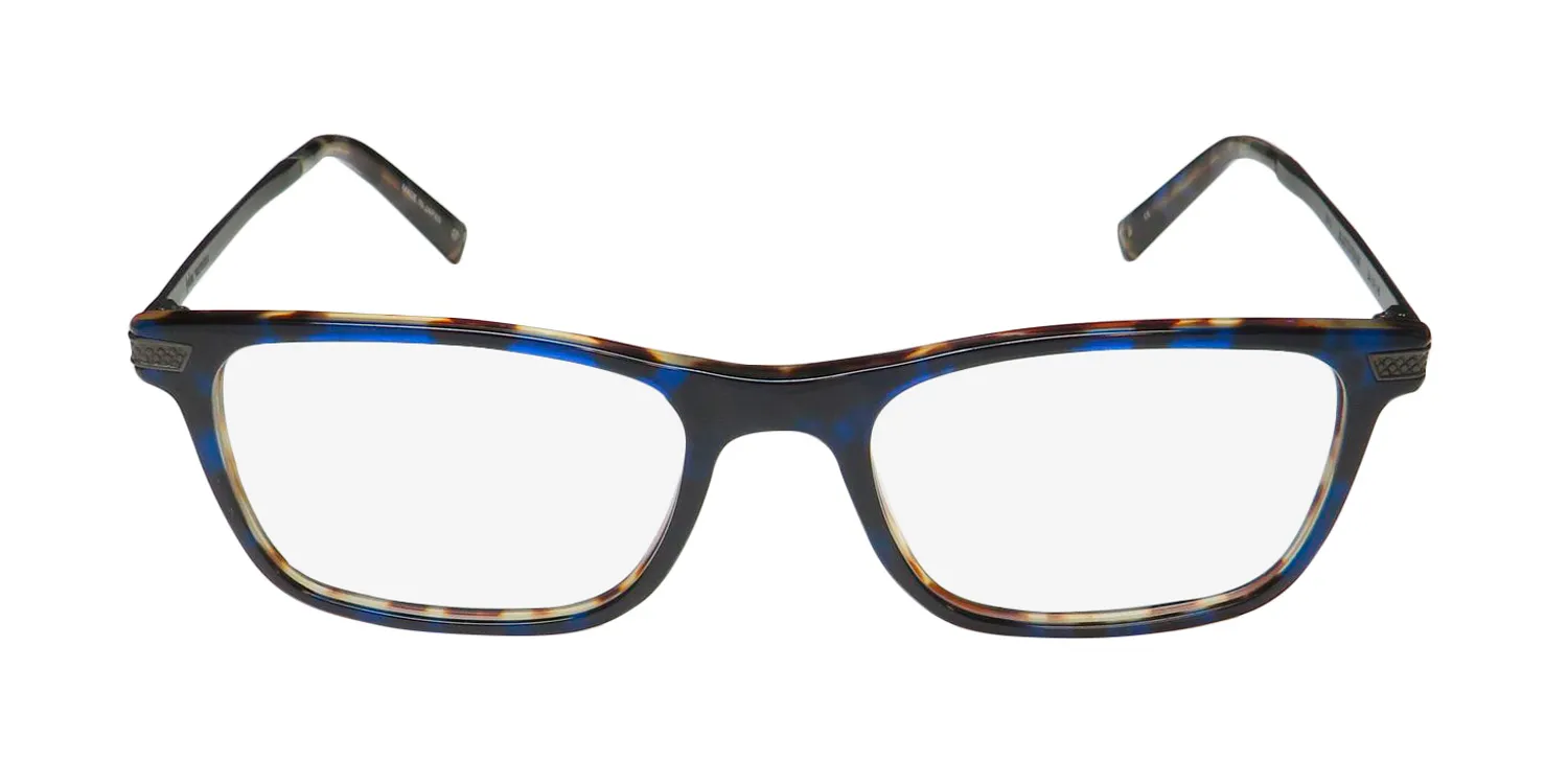 John Varvatos V412 blue/ tortoise Eyeglasses Blue 54mm 3