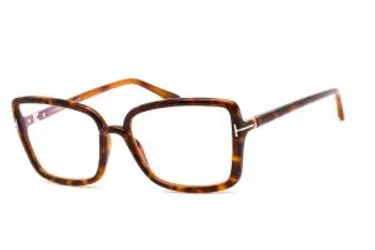 Tom Ford FT5813-B 055 Eyeglasses Shiny Vintage Havana 56mm
