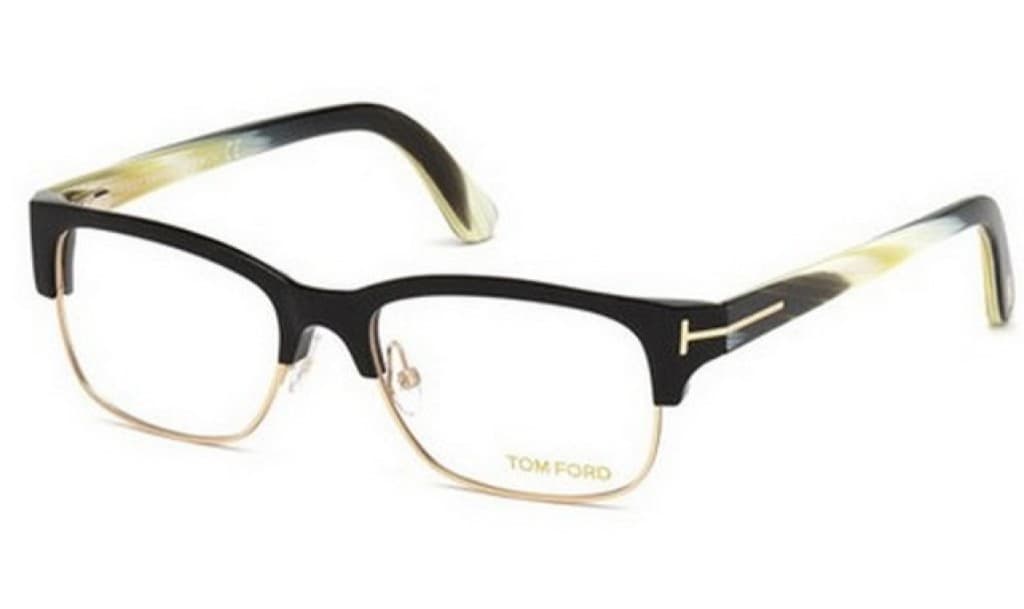 Tom Ford FT5307 001 Eyeglasses Shiny Black 52mm Unisex