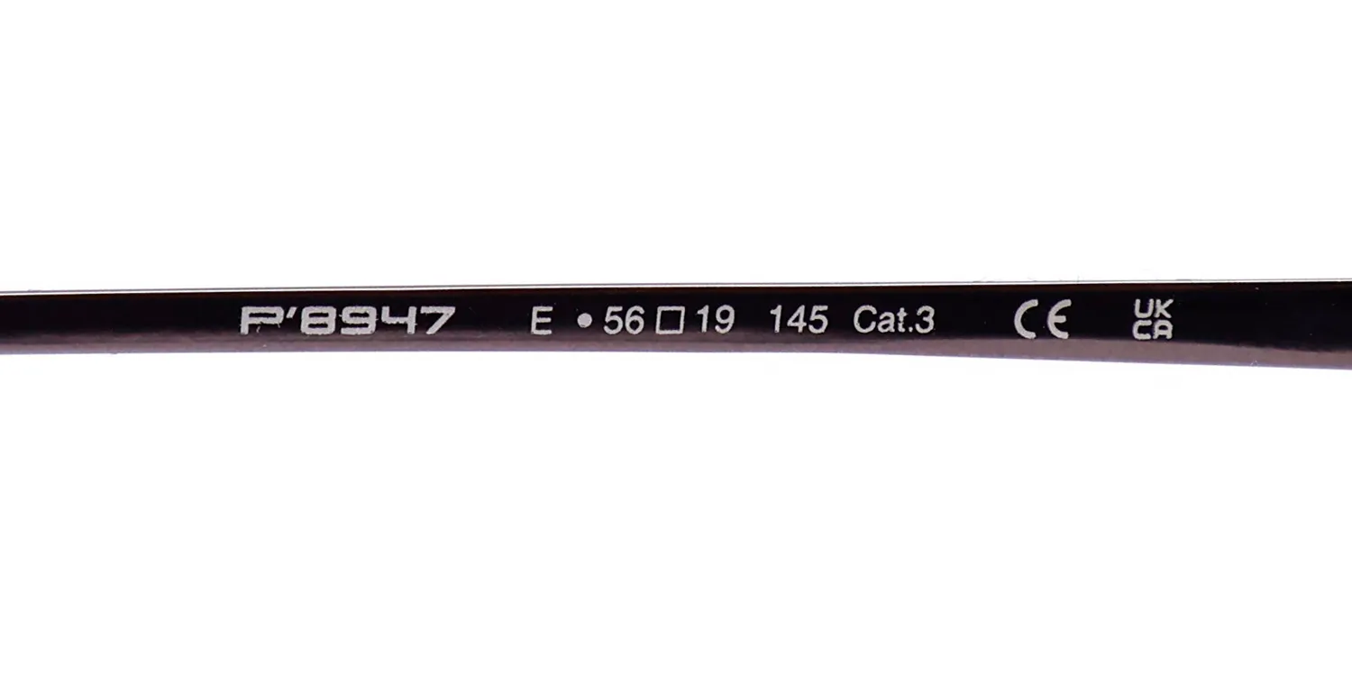Porsche Design P8947 e Sunglasses Black With Copper 56mm Men 8