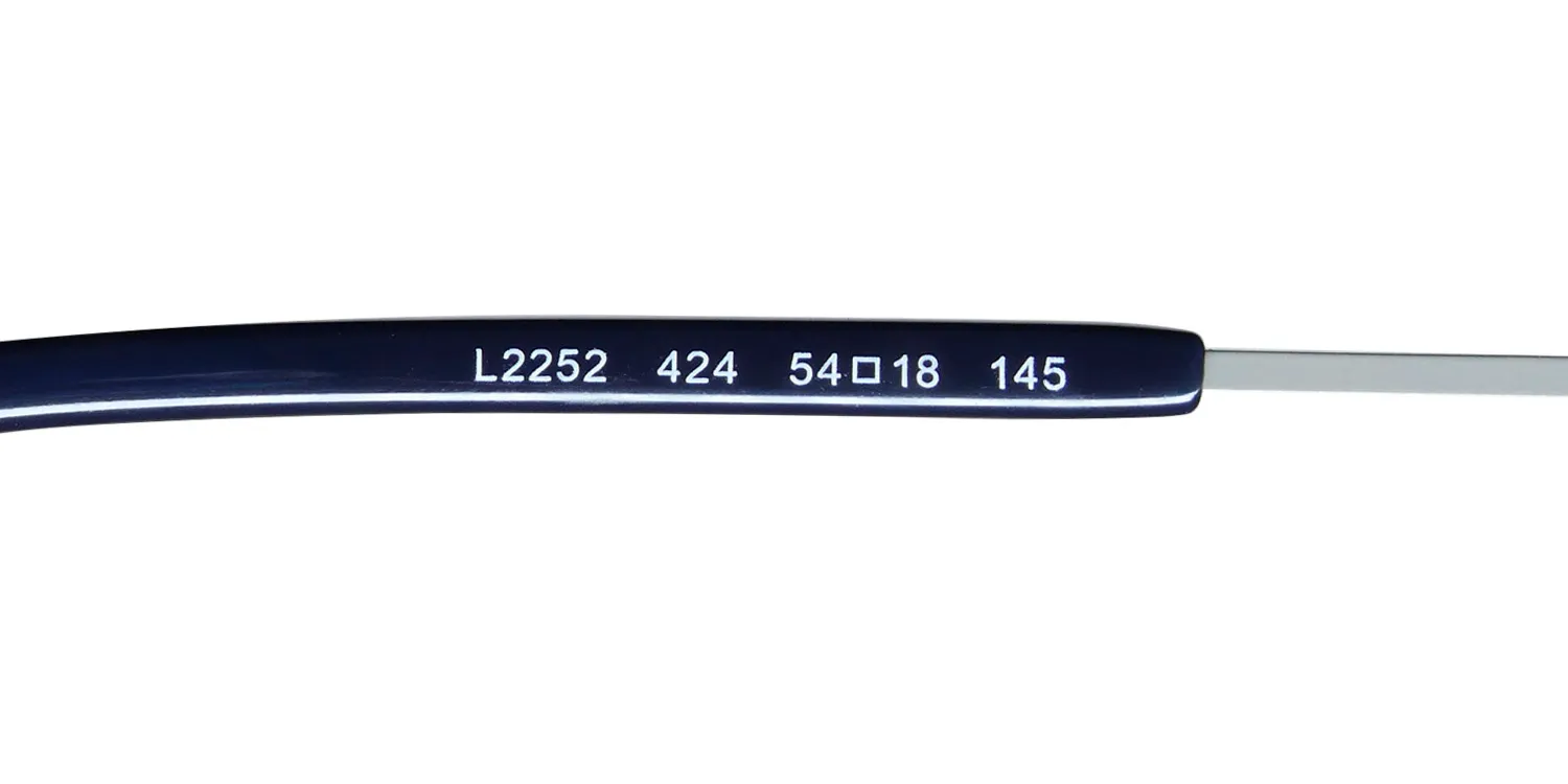 Lacoste L2252 424 Eyeglasses Matte Blue 54mm 8