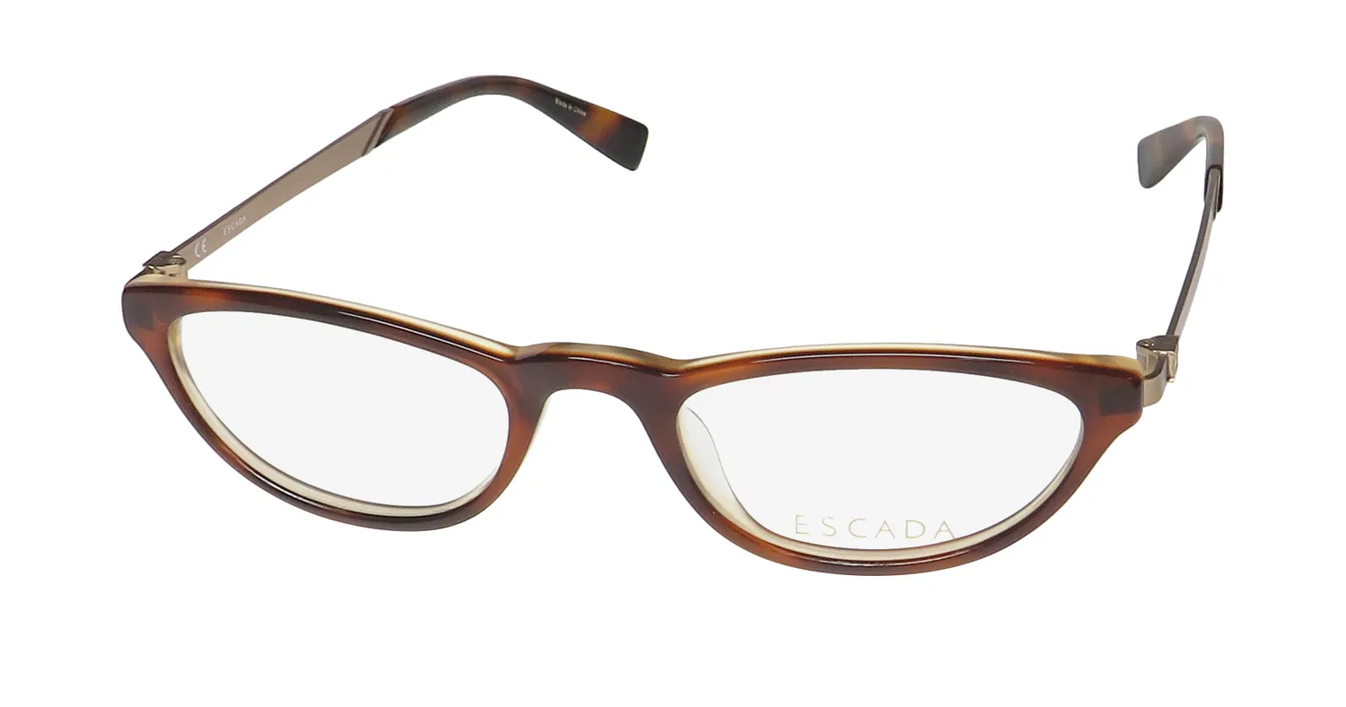 Escada Ves454 09ta Eyeglasses Tortoise 48mm