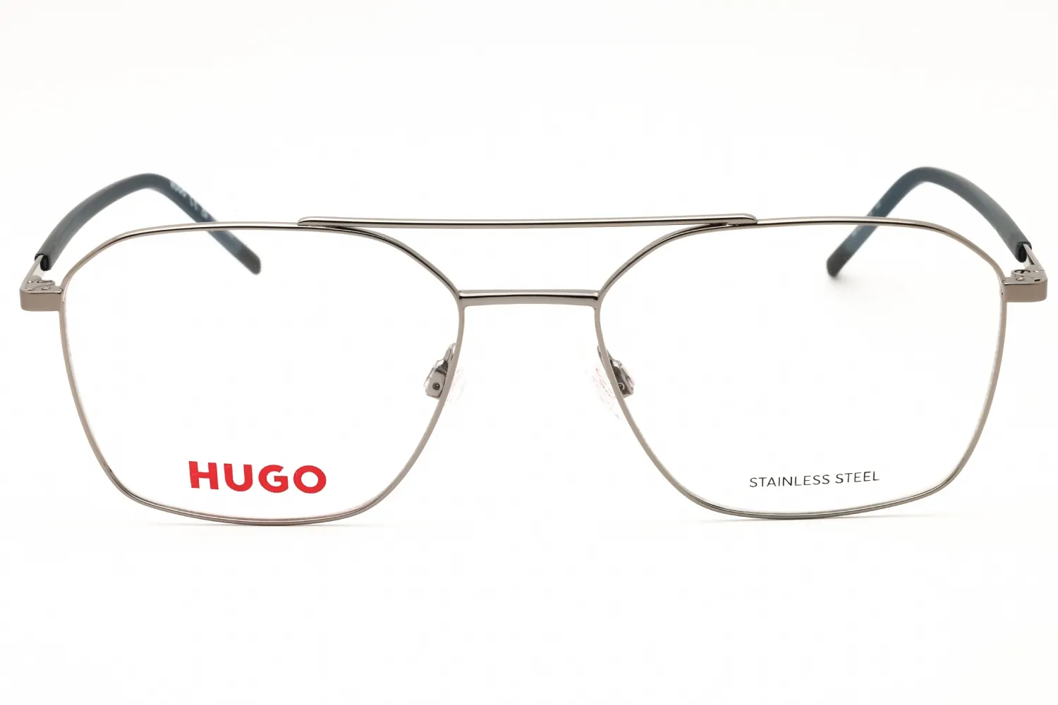 Hugo HG 1274 06LB 00 Eyeglasses Ruthenium Silver 55mm Men 2