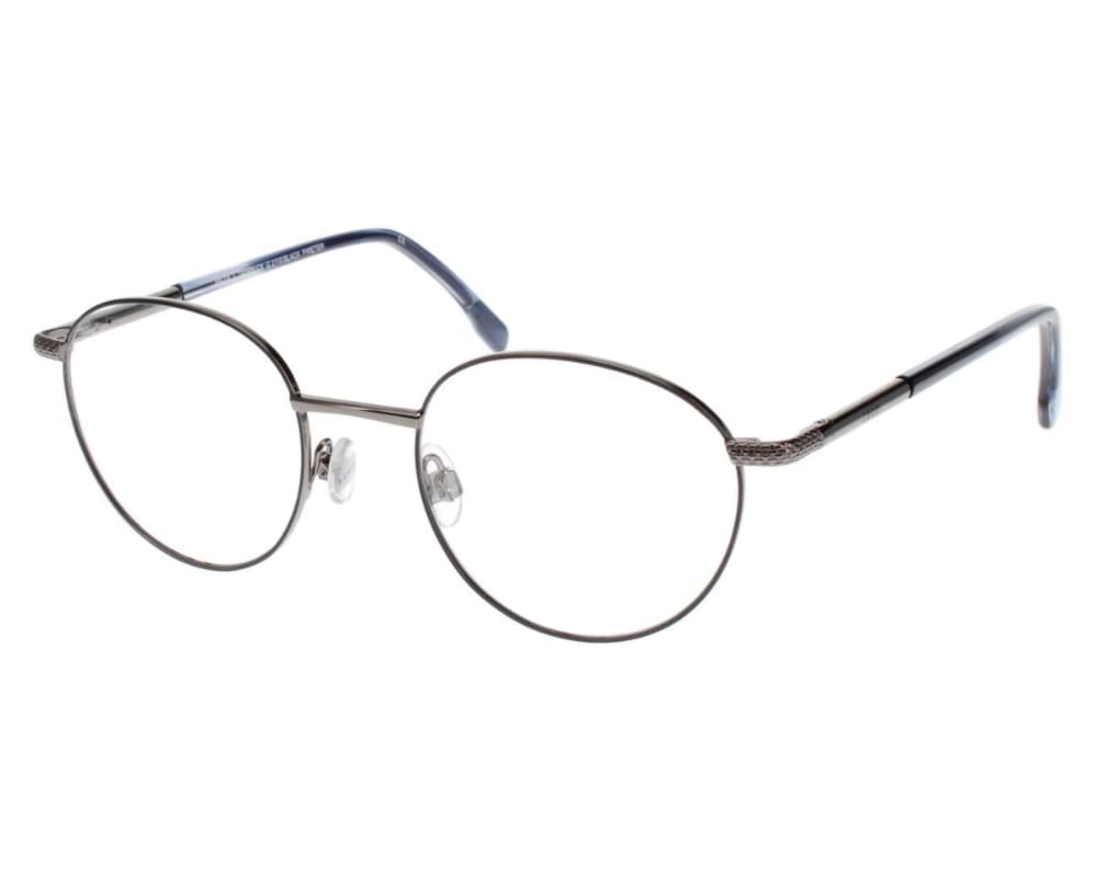IZOD IZ2110 Eyeglasses Black Pewter 49mm Unisex