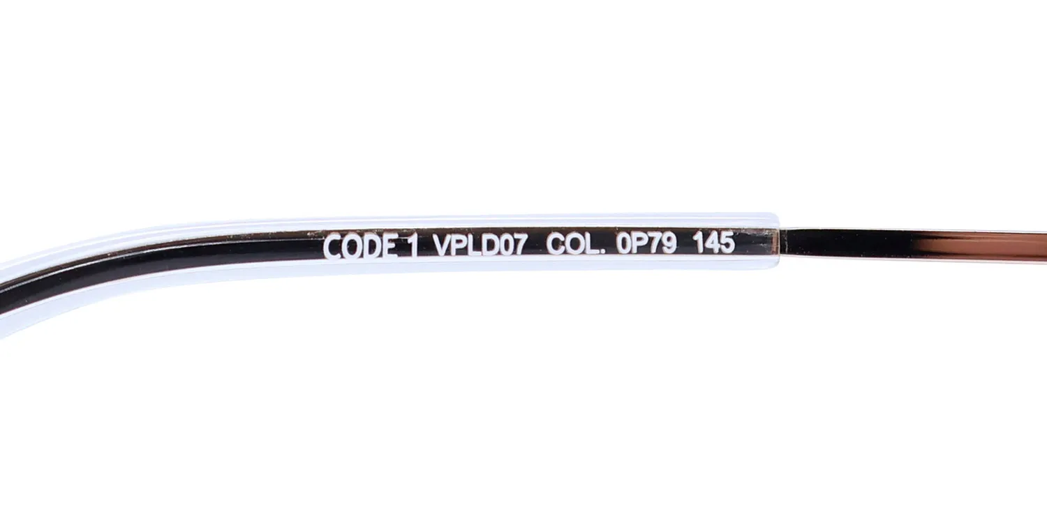 Police Vpld07 Code 1 0p79 Eyeglasses Crystal 52mm Unisex 8