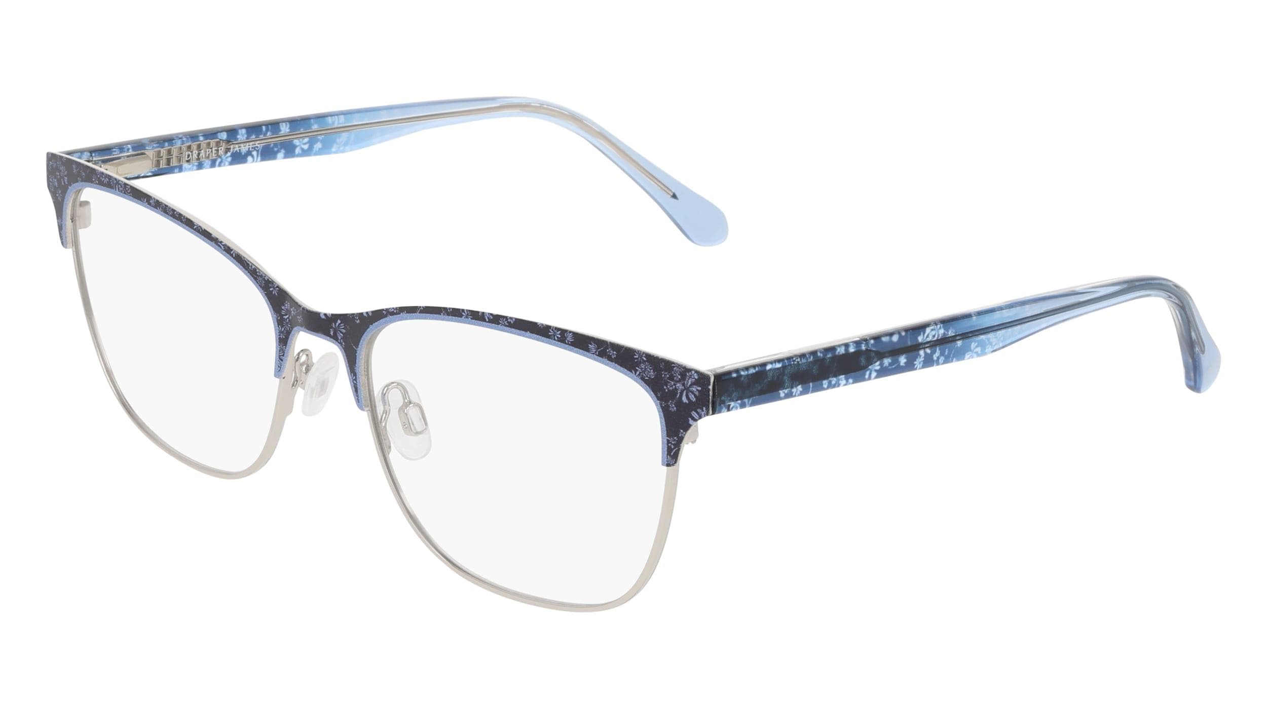 Draper James DJ5065 410 Eyeglasses Navy Floral 54mm Women